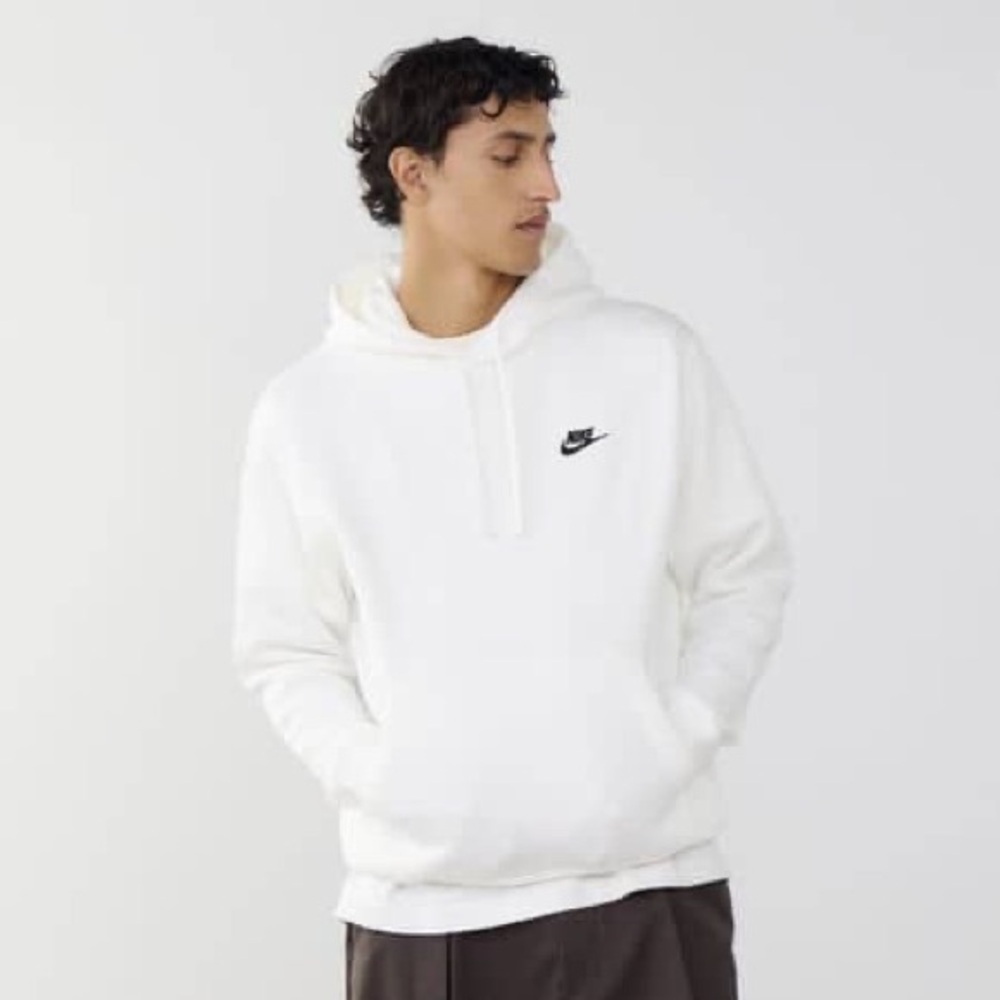 Nike Men's White Hoodie